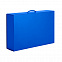 Коробка складная подарочная, 37x25x10cm, кашированный картон, синий с логотипом в Астрахани заказать по выгодной цене в кибермаркете AvroraStore