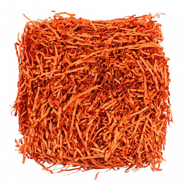 Бумажный наполнитель Chip, оранжевый с логотипом в Астрахани заказать по выгодной цене в кибермаркете AvroraStore