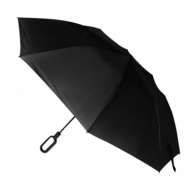 Зонт Глиссер - Черный AA с логотипом в Астрахани заказать по выгодной цене в кибермаркете AvroraStore