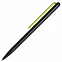 Шариковая ручка GrafeeX в чехле, черная с зеленым с логотипом в Астрахани заказать по выгодной цене в кибермаркете AvroraStore