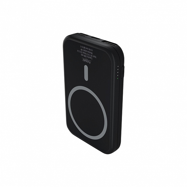 Внешний аккумулятор, Ultima Wireless Magnetic, 5000 mah, черный с логотипом в Астрахани заказать по выгодной цене в кибермаркете AvroraStore
