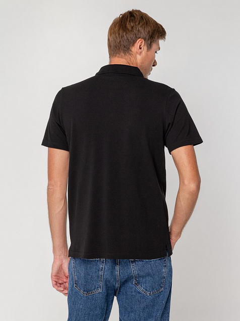 Рубашка поло Virma light, черная с логотипом в Астрахани заказать по выгодной цене в кибермаркете AvroraStore