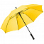 Зонт-трость Lanzer, желтый с логотипом в Астрахани заказать по выгодной цене в кибермаркете AvroraStore