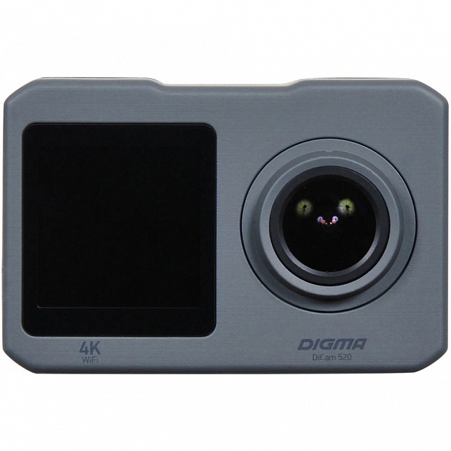 Экшн-камера Digma DiCam 520, серый с логотипом в Астрахани заказать по выгодной цене в кибермаркете AvroraStore