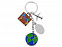 Брелок "Вокруг света" с логотипом в Астрахани заказать по выгодной цене в кибермаркете AvroraStore