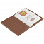 Обложка для паспорта, коричневая с логотипом в Астрахани заказать по выгодной цене в кибермаркете AvroraStore