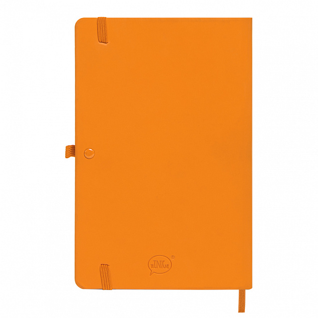 Бизнес-блокнот А5  "Silky", оранжевый,  твердая обложка,  в клетку с логотипом в Астрахани заказать по выгодной цене в кибермаркете AvroraStore