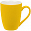 Кружка Good Morning с покрытием софт-тач, желтая с логотипом в Астрахани заказать по выгодной цене в кибермаркете AvroraStore