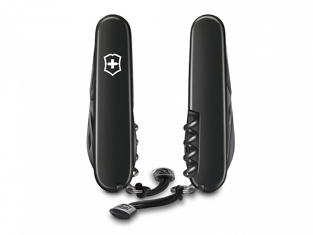 Нож перочинный «Spartan Onyx Black», 91 мм, 12 функций с логотипом в Астрахани заказать по выгодной цене в кибермаркете AvroraStore