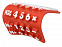 Калькулятор Splitz, красный с логотипом в Астрахани заказать по выгодной цене в кибермаркете AvroraStore