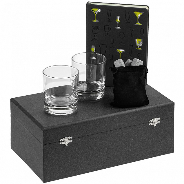 Набор «Культура пития», с бокалами и камнями для виски с логотипом в Астрахани заказать по выгодной цене в кибермаркете AvroraStore
