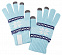 Сенсорные перчатки Snowflake, голубые с логотипом в Астрахани заказать по выгодной цене в кибермаркете AvroraStore