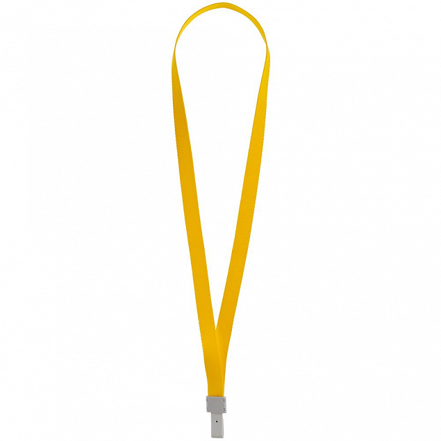 Карман для бейджа с лентой Staff, желтый с логотипом в Астрахани заказать по выгодной цене в кибермаркете AvroraStore