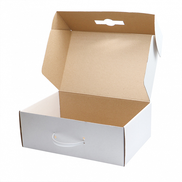 Подарочная коробка из МГК (с ручкой) 35,5*23,4*12,5 см с логотипом в Астрахани заказать по выгодной цене в кибермаркете AvroraStore
