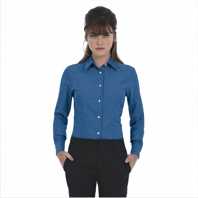 Рубашка женская с длинным рукавом Oxford LSL/women с логотипом в Астрахани заказать по выгодной цене в кибермаркете AvroraStore