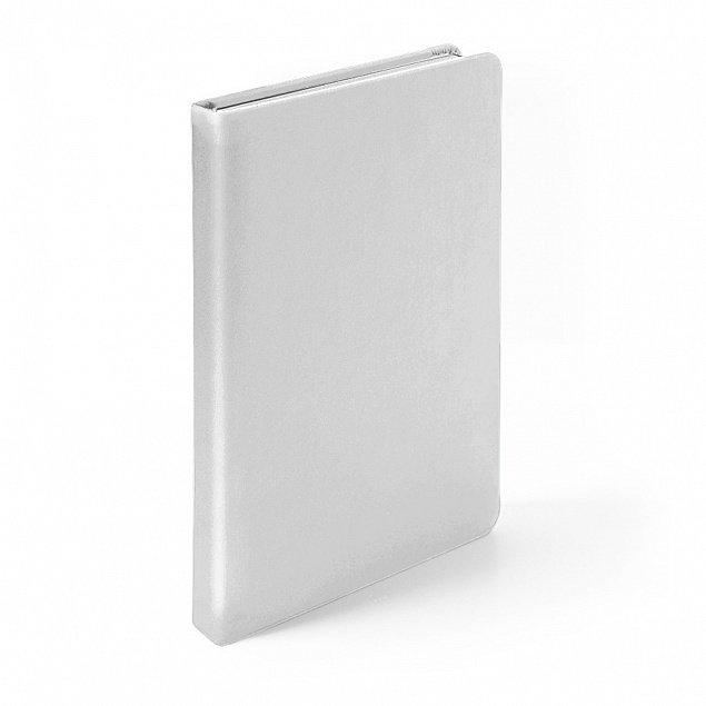 Ежедневник недатированный Duncan, А5,  белый, белый блок с логотипом в Астрахани заказать по выгодной цене в кибермаркете AvroraStore