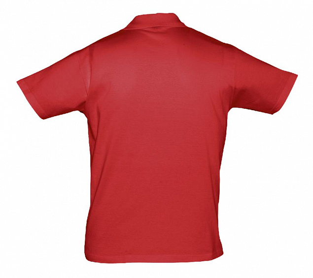 Рубашка поло мужская Prescott Men 170, красная с логотипом в Астрахани заказать по выгодной цене в кибермаркете AvroraStore