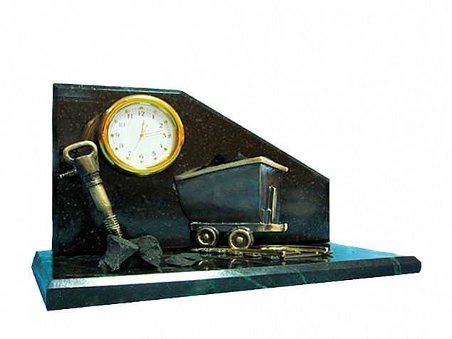 Настольный часы «Угольный натюрморт» с логотипом в Астрахани заказать по выгодной цене в кибермаркете AvroraStore