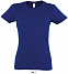 Фуфайка (футболка) IMPERIAL женская,Синий ультрамарин L с логотипом в Астрахани заказать по выгодной цене в кибермаркете AvroraStore