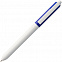 Ручка шариковая Hint Special, белая с синим с логотипом в Астрахани заказать по выгодной цене в кибермаркете AvroraStore