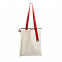 Шопер Superbag (неокрашенный с красным) с логотипом в Астрахани заказать по выгодной цене в кибермаркете AvroraStore