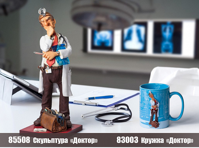 Кружка "Доктор" с логотипом в Астрахани заказать по выгодной цене в кибермаркете AvroraStore