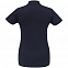 Рубашка поло женская ID.001 темно-синяя с логотипом в Астрахани заказать по выгодной цене в кибермаркете AvroraStore