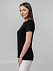 Футболка женская T-bolka Stretch Lady, черная с логотипом в Астрахани заказать по выгодной цене в кибермаркете AvroraStore