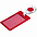 Чехол для пропуска с ретрактором Dorset, красный с логотипом в Астрахани заказать по выгодной цене в кибермаркете AvroraStore