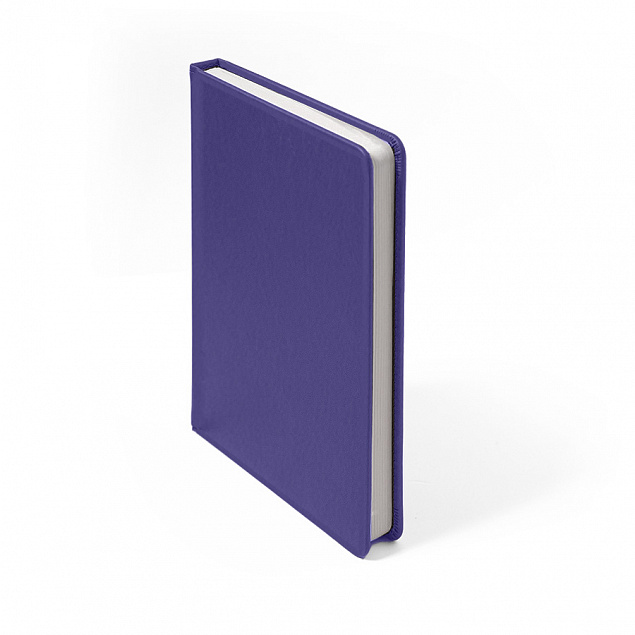 Ежедневник недатированный Duncan, А5,  фиолетовый, белый блок с логотипом в Астрахани заказать по выгодной цене в кибермаркете AvroraStore