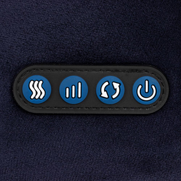 Дорожная подушка-массажер inRelax, синяя с логотипом в Астрахани заказать по выгодной цене в кибермаркете AvroraStore