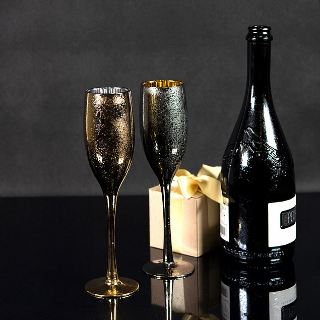 Набор бокалов для шампанского MOONSUN (2шт) с логотипом в Астрахани заказать по выгодной цене в кибермаркете AvroraStore