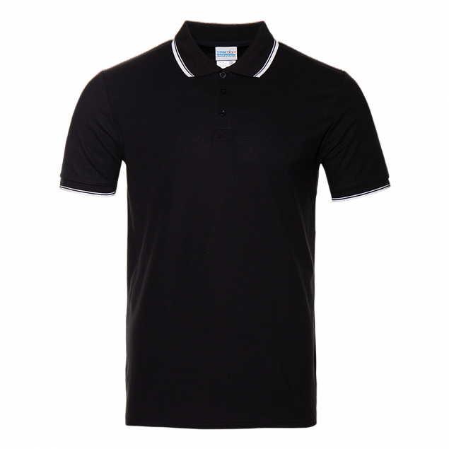 Рубашка поло Рубашка мужская 04T Чёрный с логотипом в Астрахани заказать по выгодной цене в кибермаркете AvroraStore