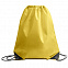 Рюкзак мешок с укреплёнными уголками BY DAY, желтый, 35*41 см, полиэстер 210D с логотипом в Астрахани заказать по выгодной цене в кибермаркете AvroraStore