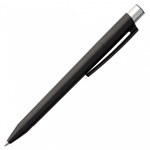 Ручка шариковая Delta, черная с логотипом в Астрахани заказать по выгодной цене в кибермаркете AvroraStore