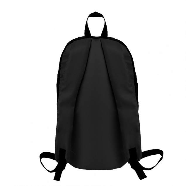 Рюкзак "Rush", чёрный, 40 x 24 см, 100% полиэстер 600D с логотипом в Астрахани заказать по выгодной цене в кибермаркете AvroraStore
