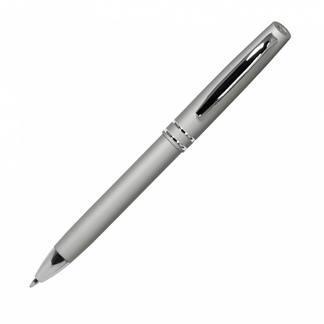 Шариковая ручка Consul, серебро/1 с логотипом в Астрахани заказать по выгодной цене в кибермаркете AvroraStore