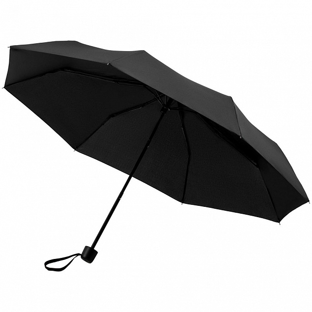 Зонт складной Hit Mini ver.2, черный с логотипом в Астрахани заказать по выгодной цене в кибермаркете AvroraStore