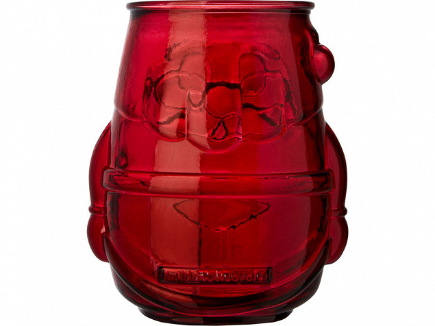 Подставка для чайной свечи Nouel из переработанного стекла, красный с логотипом в Астрахани заказать по выгодной цене в кибермаркете AvroraStore