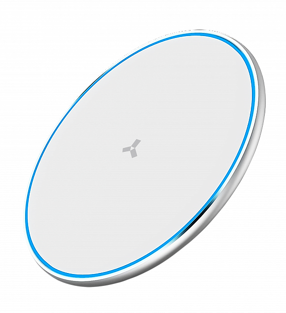Беспроводное зарядное устройство ACCESSTYLE STONE 15W,  белый с логотипом в Астрахани заказать по выгодной цене в кибермаркете AvroraStore