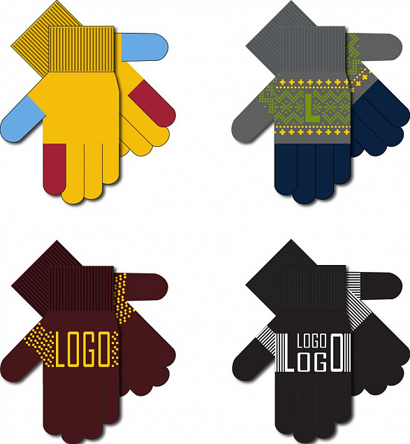 Перчатки на заказ Guanti, акрил с логотипом в Астрахани заказать по выгодной цене в кибермаркете AvroraStore