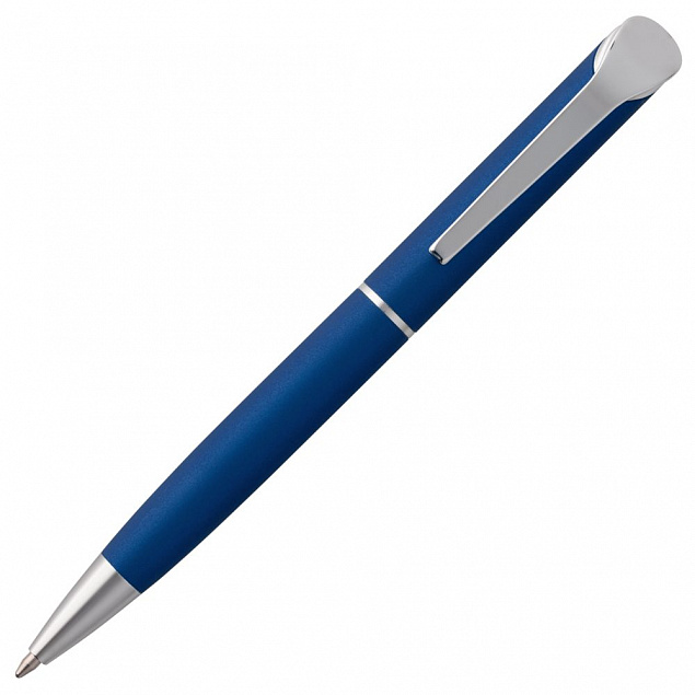 Ручка шариковая Glide, синяя с логотипом в Астрахани заказать по выгодной цене в кибермаркете AvroraStore