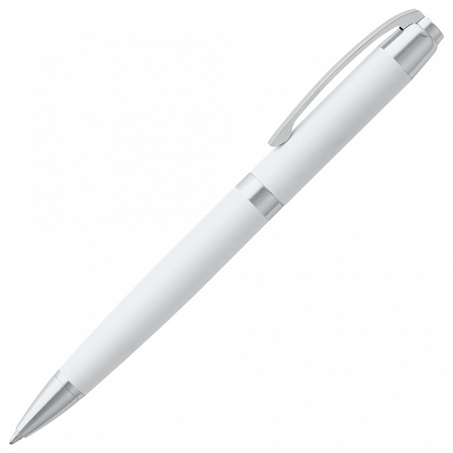 Ручка шариковая Razzo Chrome, белая с логотипом в Астрахани заказать по выгодной цене в кибермаркете AvroraStore