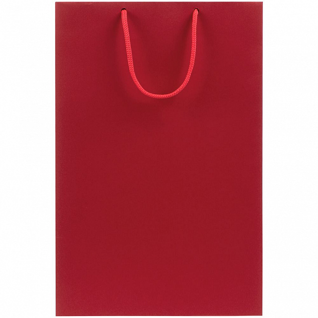 Пакет бумажный Porta, средний, красный с логотипом в Астрахани заказать по выгодной цене в кибермаркете AvroraStore