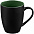Кружка Bright Tulip, матовая, черная с зеленым с логотипом в Астрахани заказать по выгодной цене в кибермаркете AvroraStore