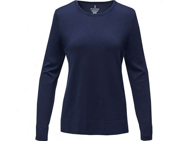 Пуловер «Merrit» с круглым вырезом, женский с логотипом в Астрахани заказать по выгодной цене в кибермаркете AvroraStore