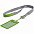 Чехол для пропуска с лентой и ретрактором Devon, зеленый с логотипом в Астрахани заказать по выгодной цене в кибермаркете AvroraStore
