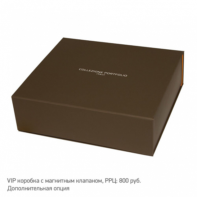 Ежедневник-портфолио Royal, коричневый, эко-кожа, недатированный кремовый блок, подарочная коробка с логотипом в Астрахани заказать по выгодной цене в кибермаркете AvroraStore
