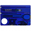 Набор инструментов SwissCard Lite, синий с логотипом в Астрахани заказать по выгодной цене в кибермаркете AvroraStore