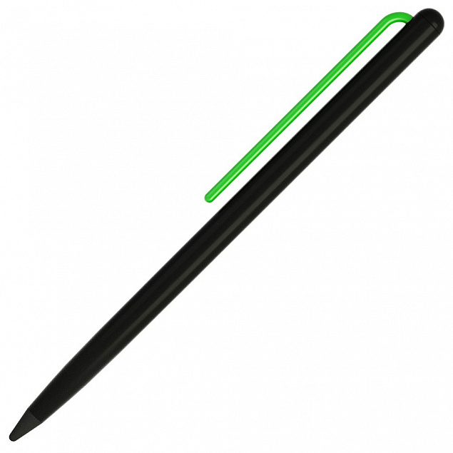 Карандаш GrafeeX в чехле, черный с зеленым с логотипом в Астрахани заказать по выгодной цене в кибермаркете AvroraStore